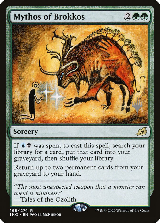 Mythos of Brokkos (Promo Pack) [Ikoria: Lair of Behemoths Promos] Foil