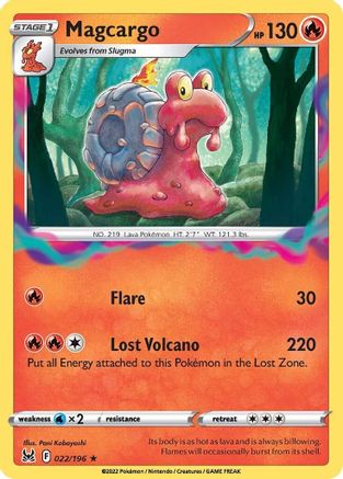 Magcargo (022/196) [Sword & Shield: Lost Origin] Reverse Holofoil