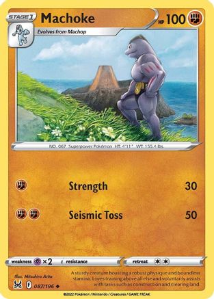 Machoke (087/196) [Sword & Shield: Lost Origin] Reverse Holofoil