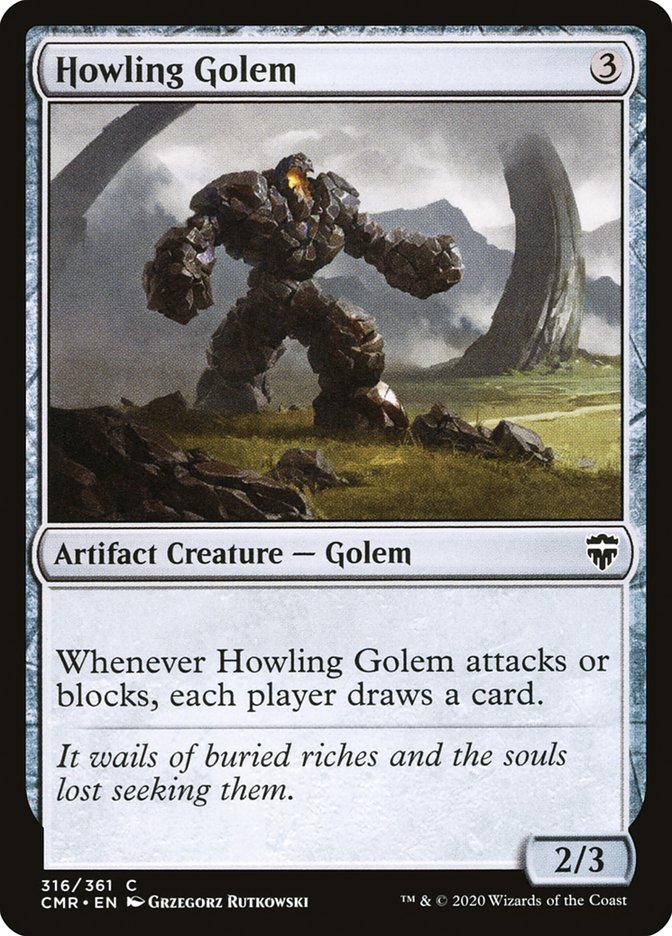 Howling Golem [Commander Legends] Foil
