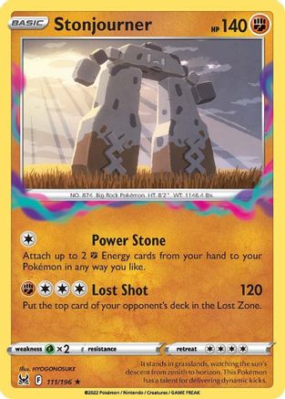 Stonjourner (111/196) [Sword & Shield: Lost Origin] Reverse Holofoil