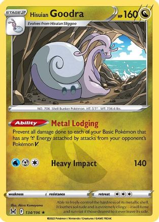 Hisuian Goodra (134/196) [Sword & Shield: Lost Origin] Reverse Holofoil