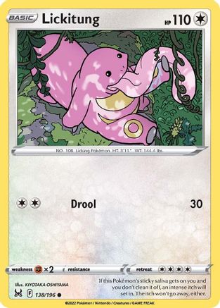 Lickitung (138/196) [Sword & Shield: Lost Origin] Reverse Holofoil
