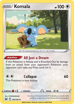 Komala (149/196) [Sword & Shield: Lost Origin] Reverse Holofoil