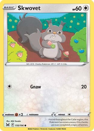 Skwovet (150/196) [Sword & Shield: Lost Origin] Reverse Holofoil