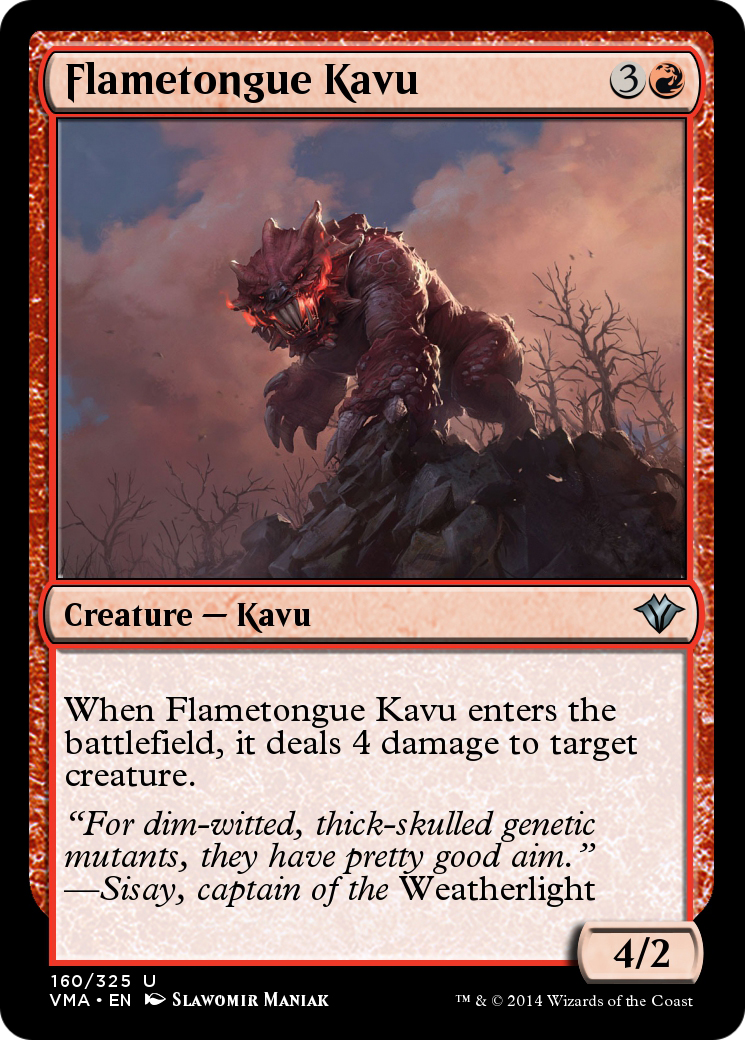 Flametongue Kavu  [Vintage Masters] Foil