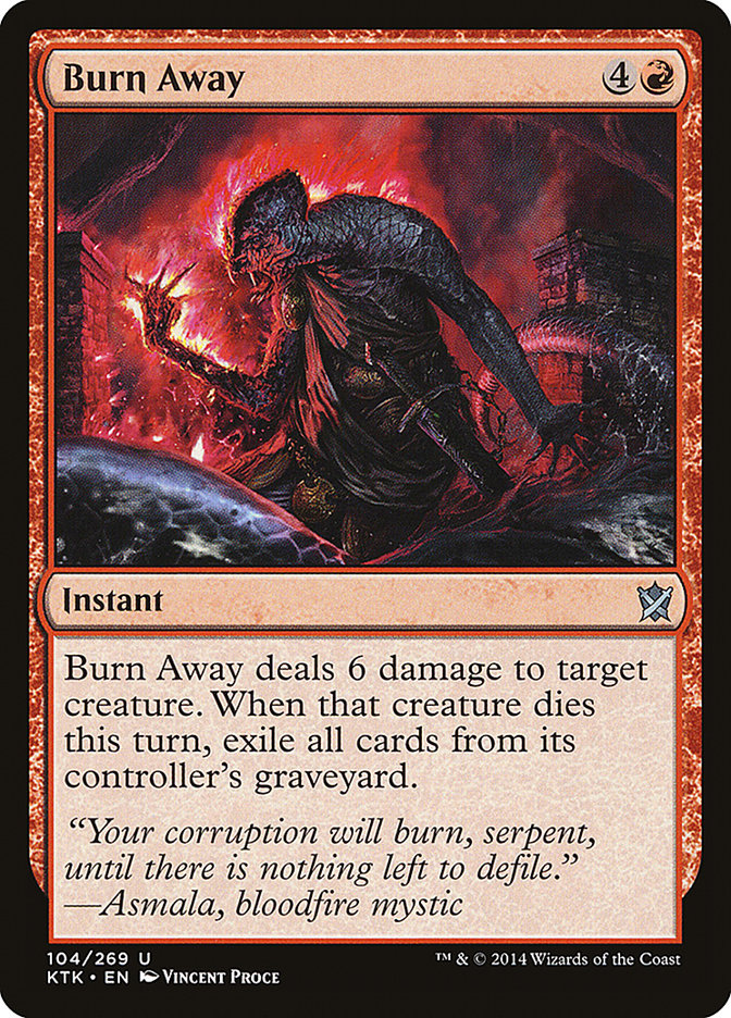 Burn Away [Khans of Tarkir] Foil