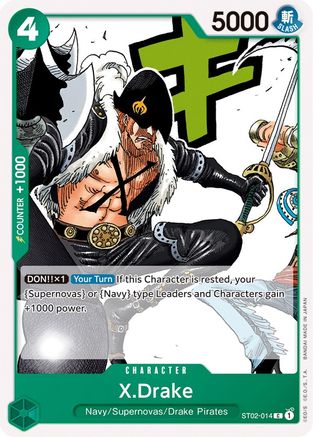 X.Drake (ST02-014) - [Starter Deck 2: Worst Generation]