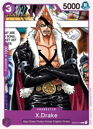 X.Drake (ST04-013) - [Starter Deck 4: Animal Kingdom Pirates]