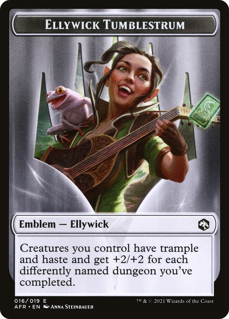 Ellywick Tumblestrum Emblem  [Adventures in the Forgotten Realms Tokens] Foil