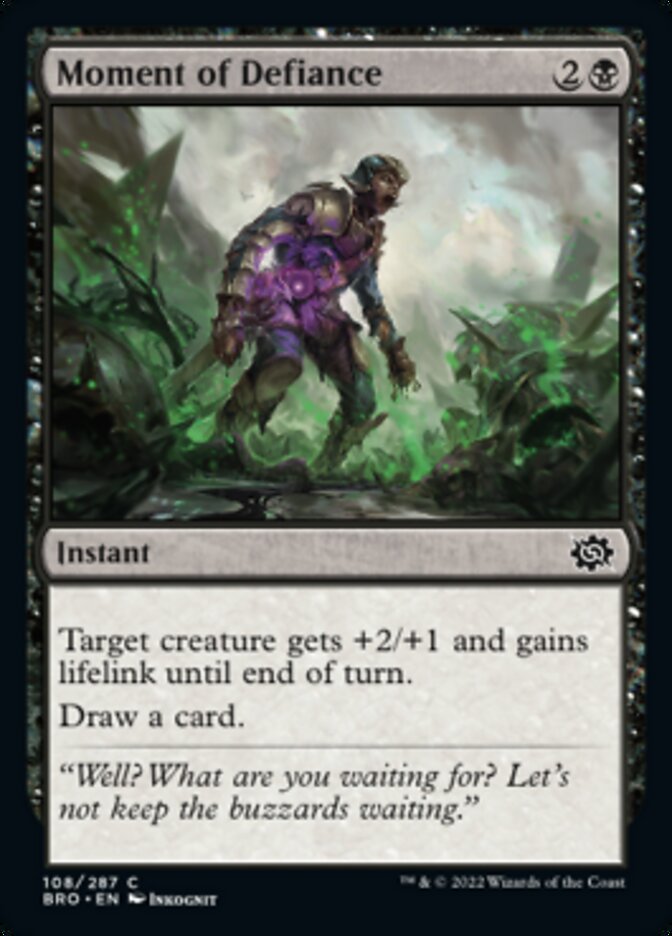Moment of Defiance [The Brothers' War] Foil