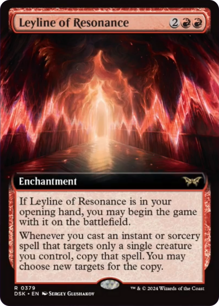 Leyline of Resonance (Extended Art) [Duskmourn: House of Horror] Foil