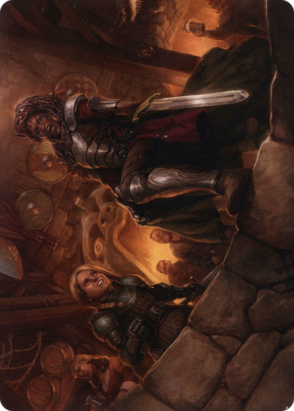 Veteran Dungeoneer // Veteran Dungeoneer  [Adventures in the Forgotten Realms Art Series] (Borderless) Foil