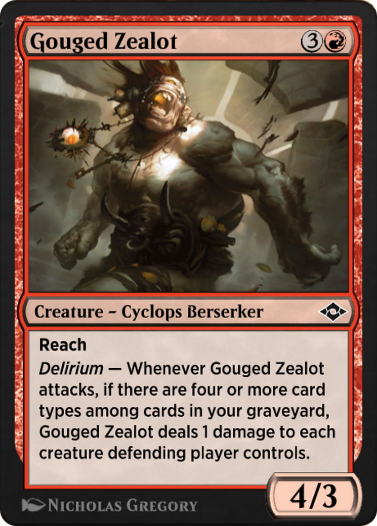 Gouged Zealot  [Jumpstart: Historic Horizons]