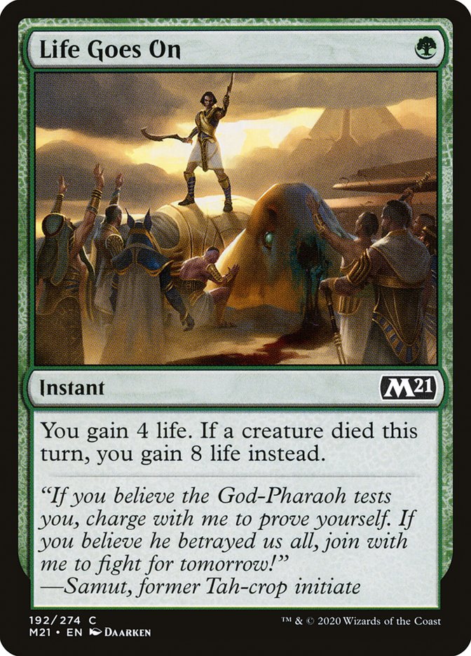 Life Goes On [Core Set 2021] Foil