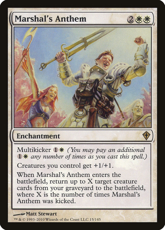 Marshal's Anthem [Worldwake] Foil
