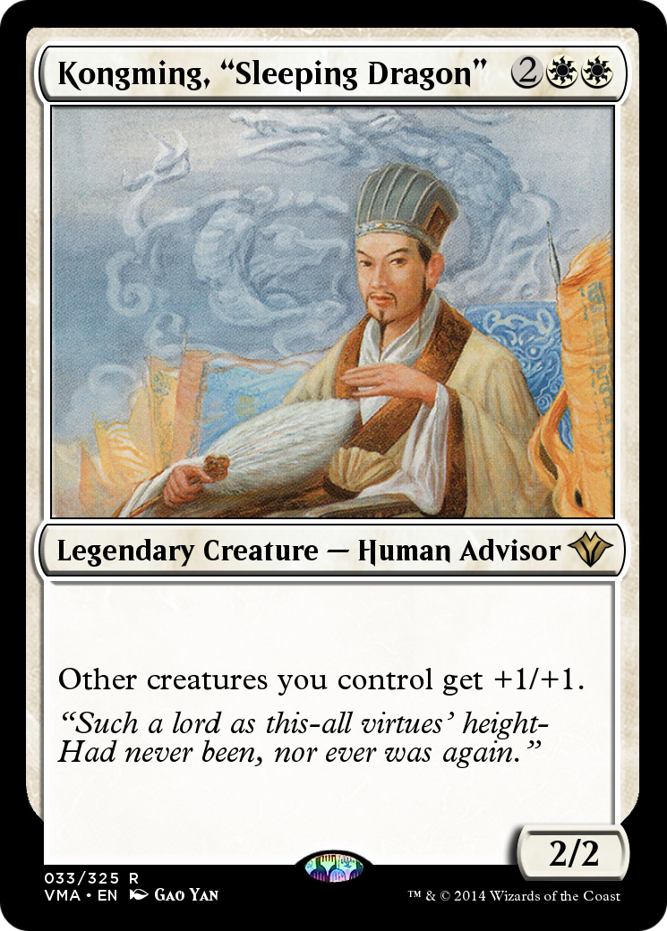 Kongming, "Sleeping Dragon"  [Vintage Masters] Foil