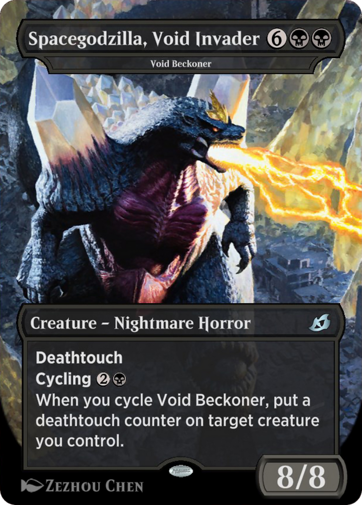 Void Beckoner  [Ikoria: Lair of Behemoths] / Spacegodzilla, Void Invader (Borderless)