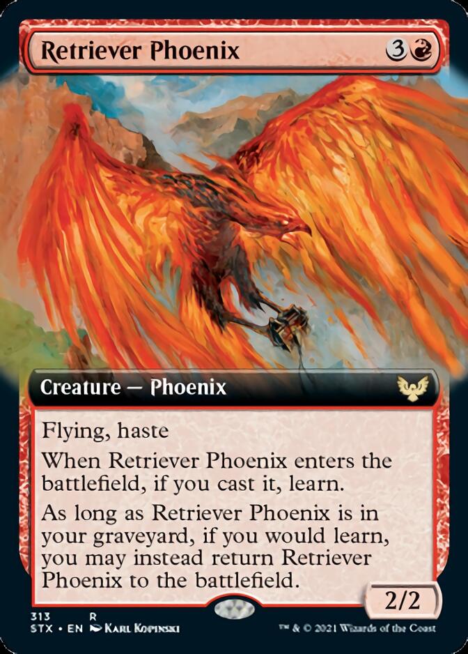 Retriever Phoenix (Extended Art) [Strixhaven: School of Mages] Foil