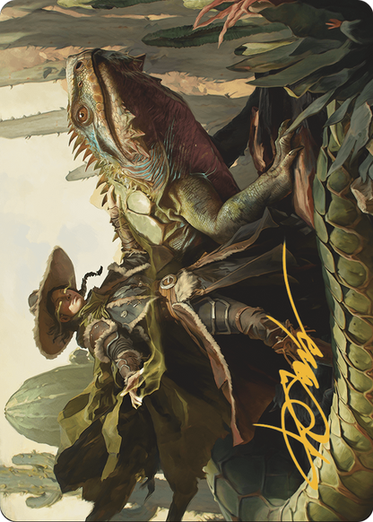 Outcaster Trailblazer // Outcaster Trailblazer  [Outlaws of Thunder Junction Art Series] (Borderless) Foil