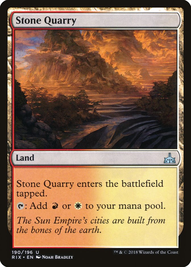 Stone Quarry [Rivals of Ixalan] Foil