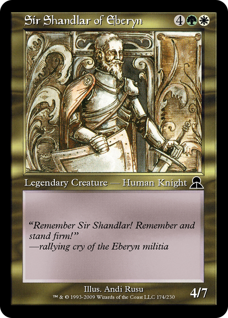 Sir Shandlar of Eberyn  [Masters Edition III] Foil