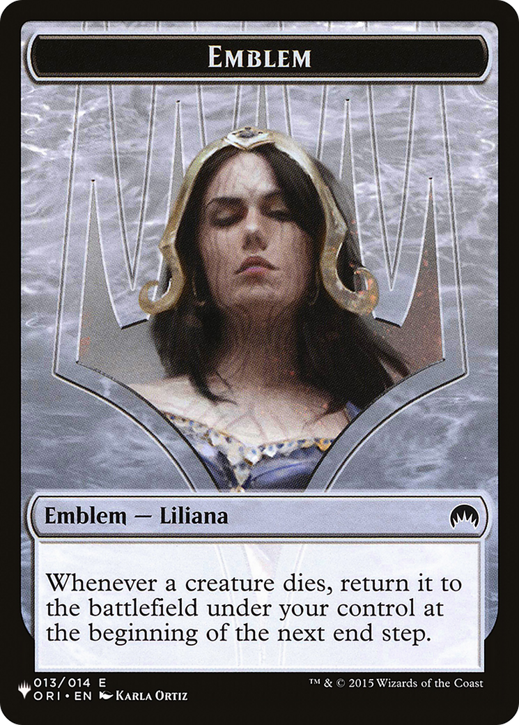 Liliana, Defiant Necromancer Emblem  [The List]