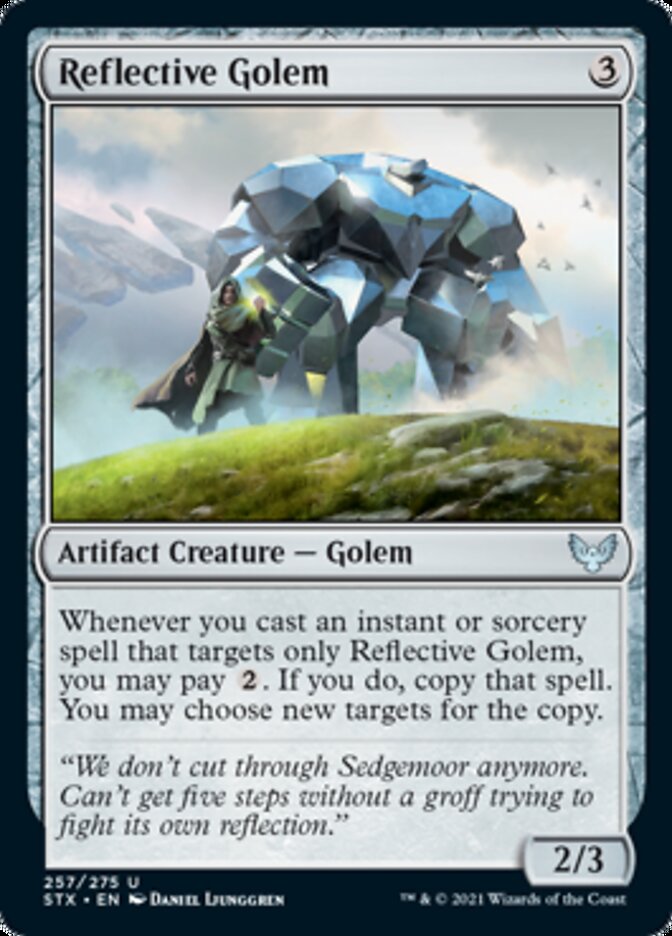 Reflective Golem [Strixhaven: School of Mages] Foil