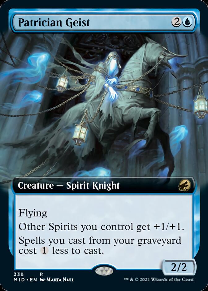 Patrician Geist (Extended Art) [Innistrad: Midnight Hunt] Foil