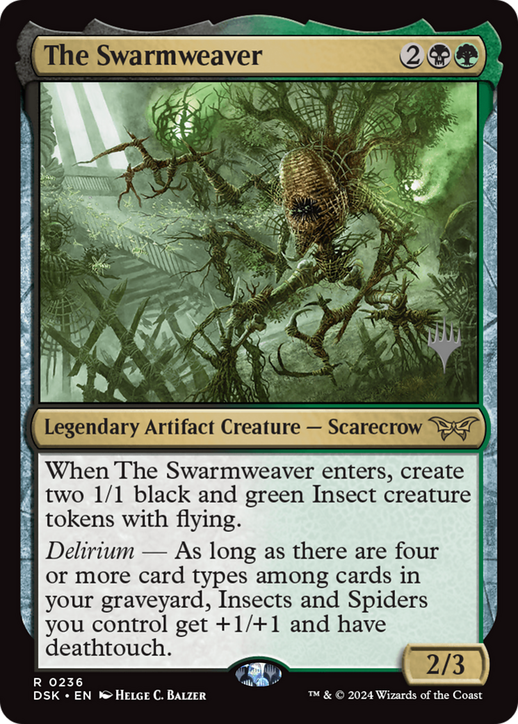 The Swarmweaver (0236) (Promo Pack) [Duskmourn: House of Horror Promos]