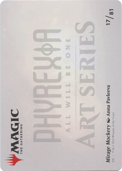 Mirage Mockery // Mirage Mockery  [Phyrexia: All Will Be One Art Series] (Borderless)