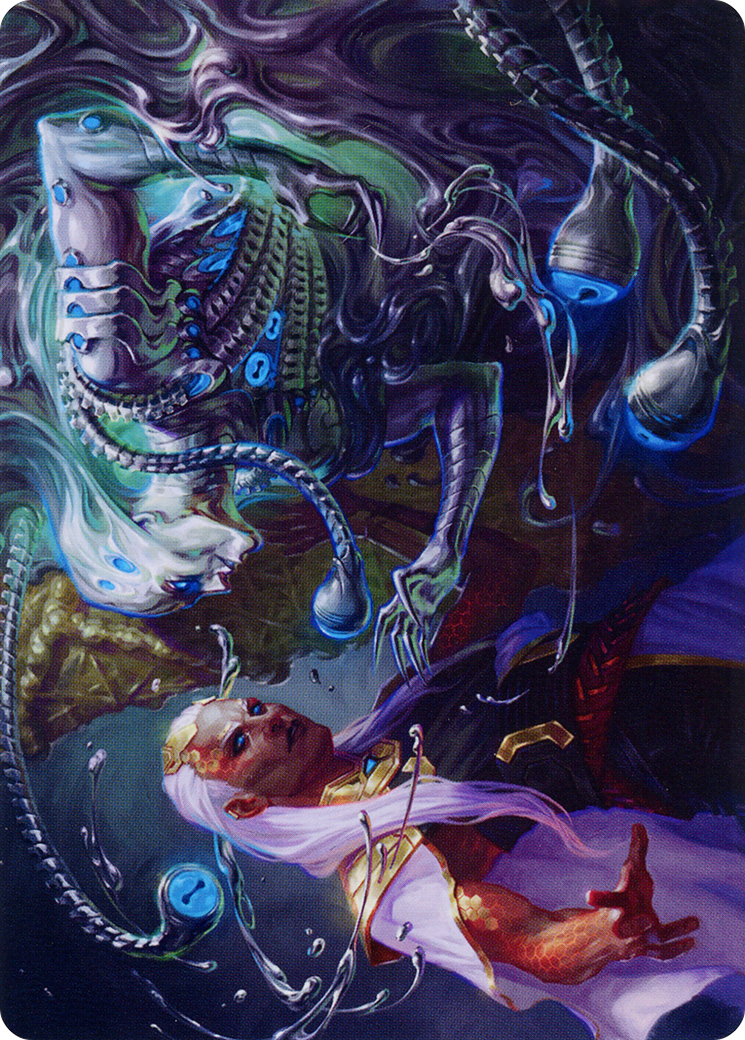 Mirage Mockery // Mirage Mockery  [Phyrexia: All Will Be One Art Series] (Borderless)