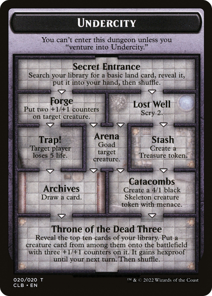 Undercity // The Initiative  [Battle for Baldur's Gate Tokens] Foil