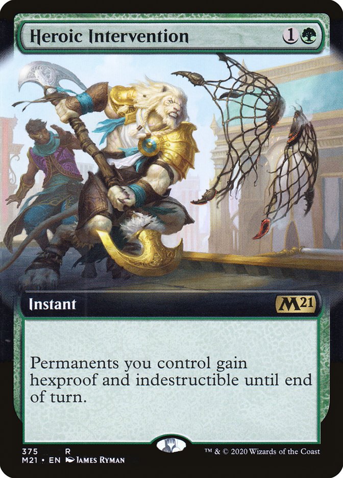 Heroic Intervention (Extended Art) [Core Set 2021] Foil