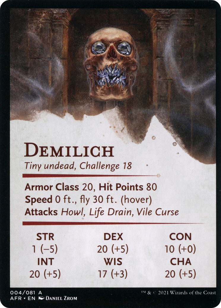 Demilich // Demilich  [Adventures in the Forgotten Realms Art Series] (Borderless) Foil
