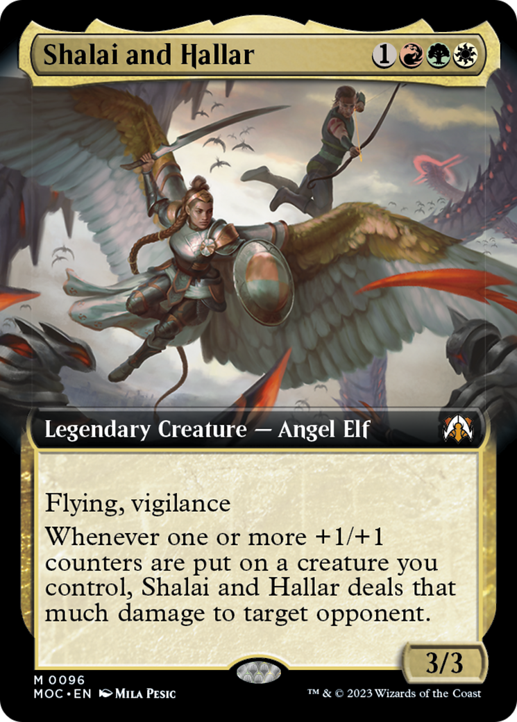 Shalai and Hallar (Extended Art) [March of the Machine Commander] Foil