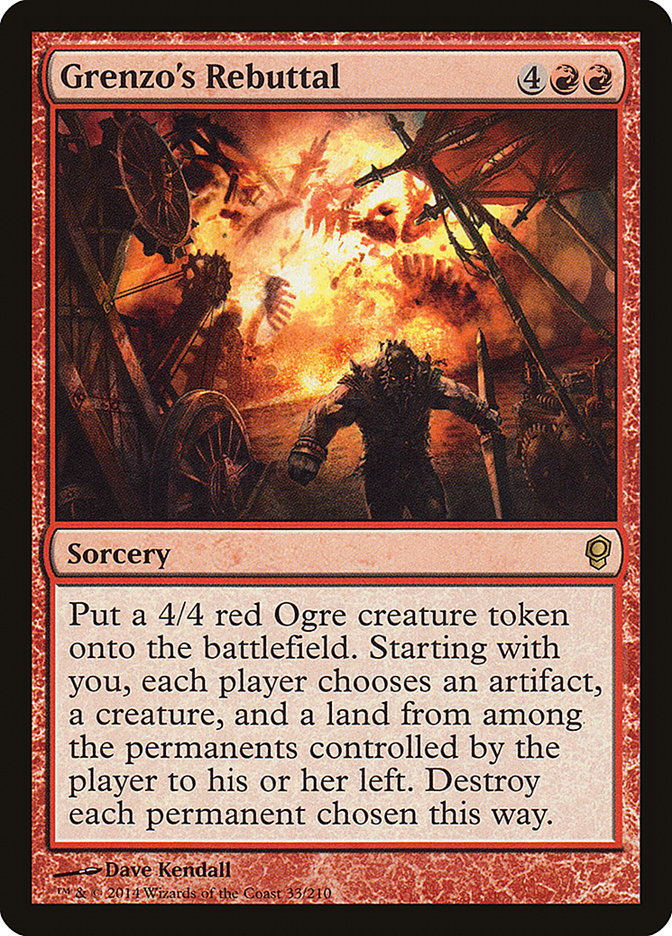 Grenzo's Rebuttal [Conspiracy] Foil