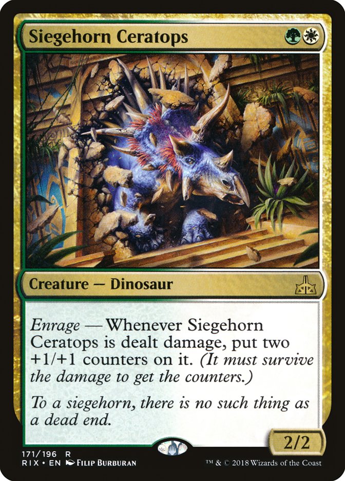 Siegehorn Ceratops [Rivals of Ixalan] Foil