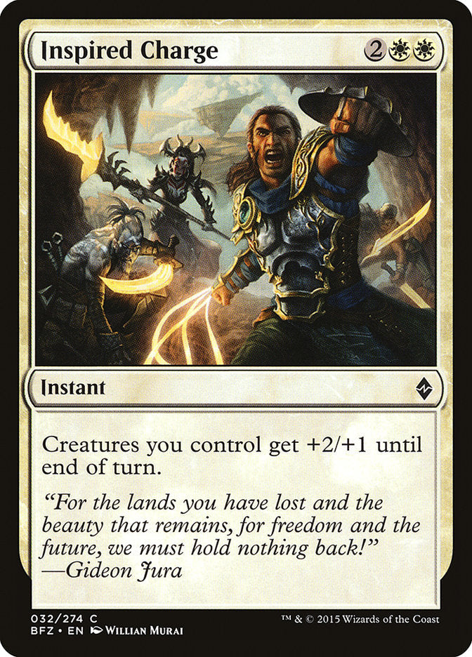 Inspired Charge [Battle for Zendikar] Foil