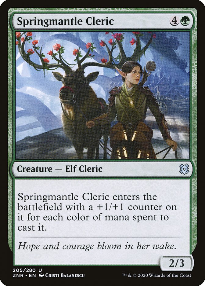 Springmantle Cleric [Zendikar Rising] Foil