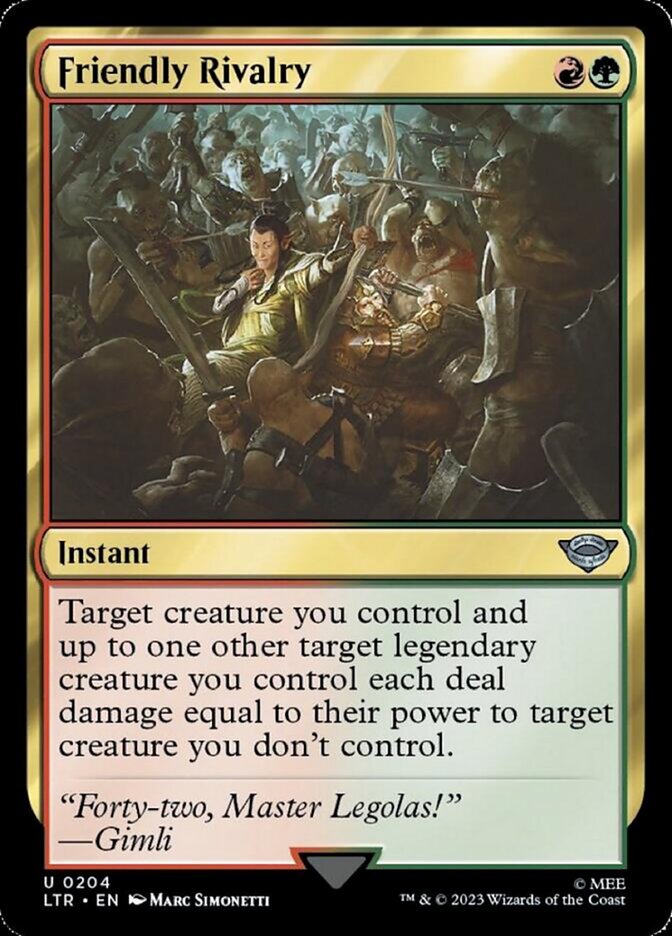 Friendly Rivalry [The Lord of the Rings: Tales of Middle-Earth] Foil