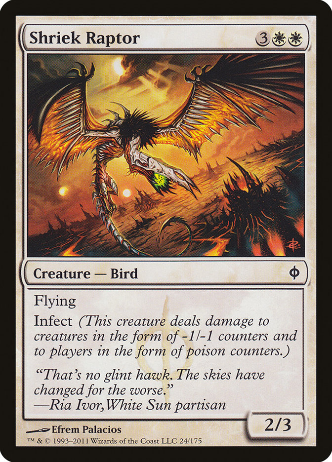 Shriek Raptor [New Phyrexia] Foil