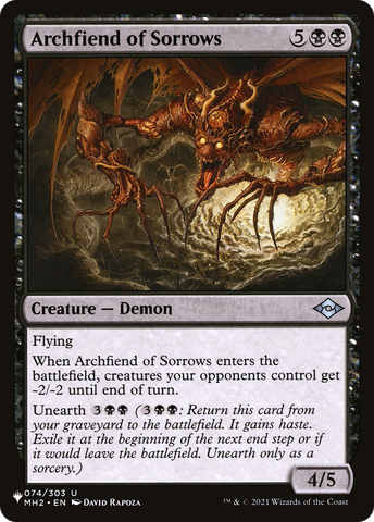 Archfiend of Sorrows [The List]