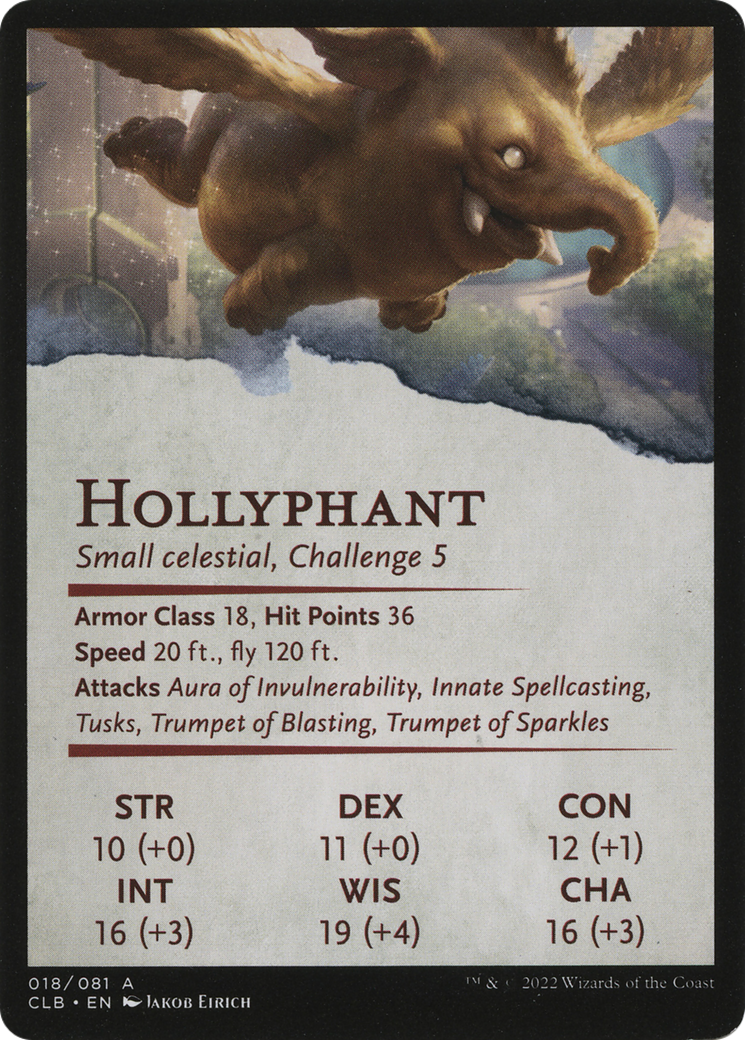 Lulu, Loyal Hollyphant // Lulu, Loyal Hollyphant  [Battle for Baldur's Gate Art Series] (Borderless)