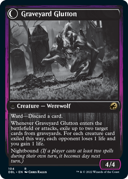 Graveyard Trespasser // Graveyard Glutton [Innistrad: Double Feature] Foil