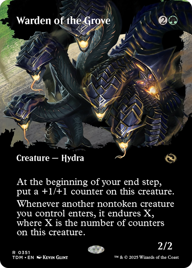 Warden of the Grove (Borderless) [Tarkir: Dragonstorm] Foil