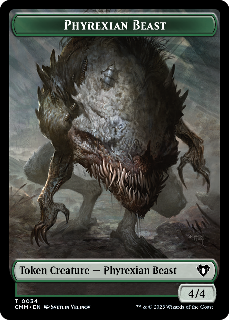 Phyrexian Beast  [Commander Masters Tokens] Foil