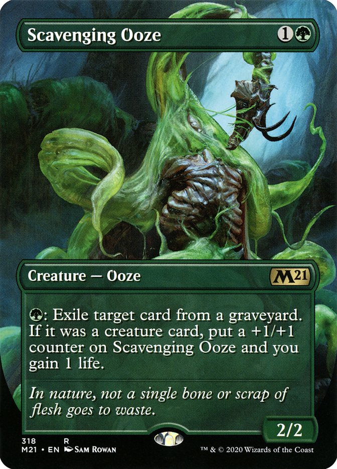 Scavenging Ooze (Borderless Alternate Art) [Core Set 2021] Foil