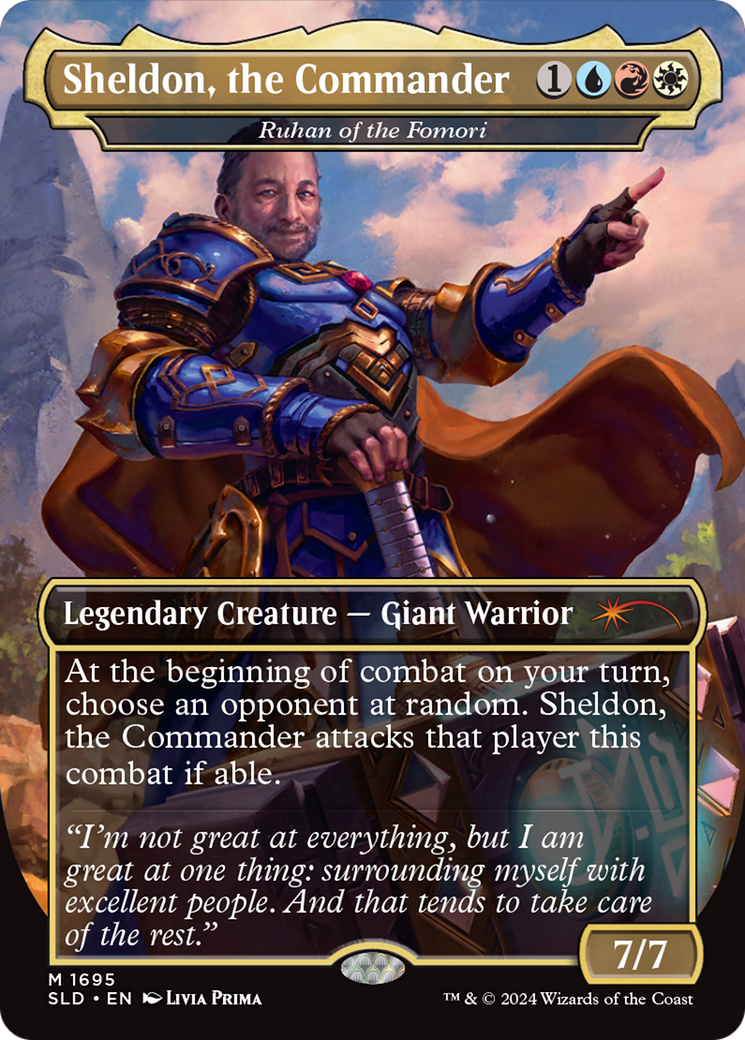 Ruhan of the Fomori - Sheldon, the Commander [Secret Lair: Sheldon's Spellbook] Foil