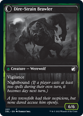 Tireless Hauler // Dire-Strain Brawler [Innistrad: Double Feature] Foil